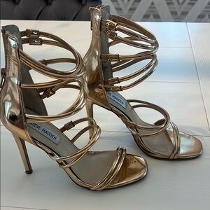 Steve Madden Gold Metallic Heels